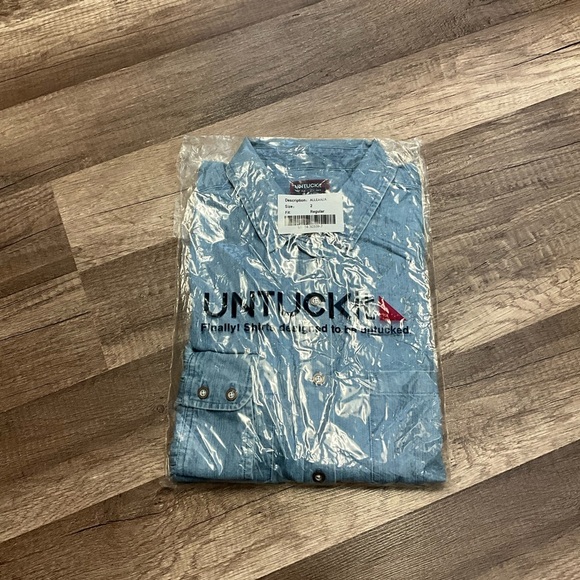 UNTUCKit Womens ALLEANZA 100% Cotton Button Down Shirt Long Sleeve Sz 2 NWT - Picture 2 of 6